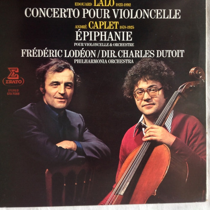André Caplet, Édouard Lalo, Frédéric Lodéon, Charles Dutoit, Philharmonia Orchestra – Concerto Pour Violoncelle / Epiphanie (E/VG+) - VINYL LP