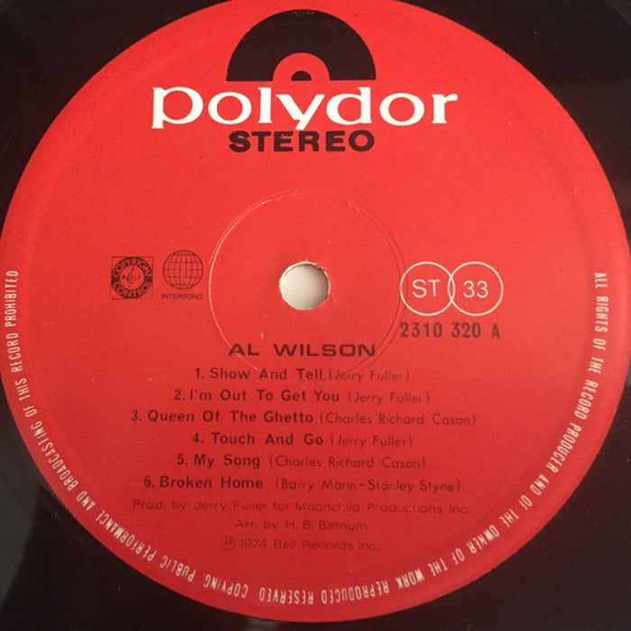 Al Wilson – Show And Tell (VG/VG+) - VINYL LP