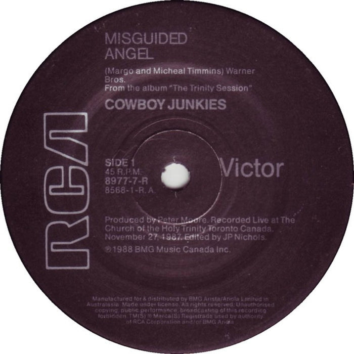 Cowboy Junkies – Misguided Angel (VG+/Generic) - VINYL LP