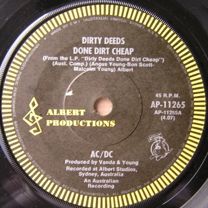 AC/DC – Dirty Deeds Done Dirt Cheap (E/Generic) - VINYL LP