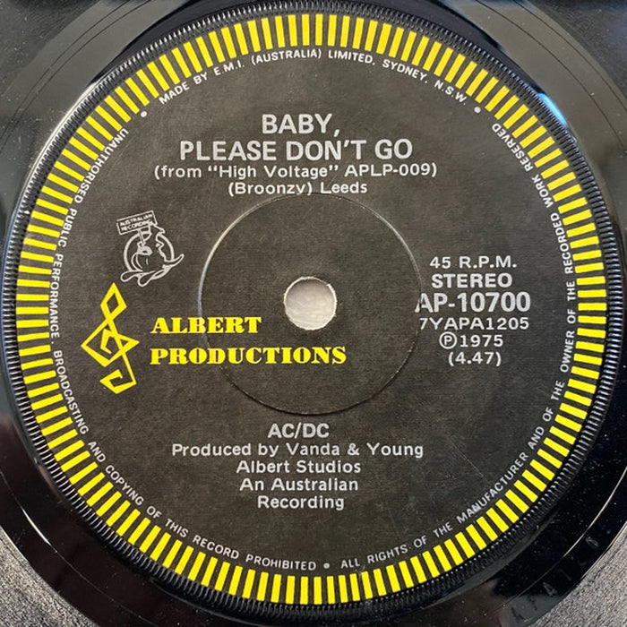 AC/DC – Baby, Please Don't Go (E/Generic) - VINYL LP