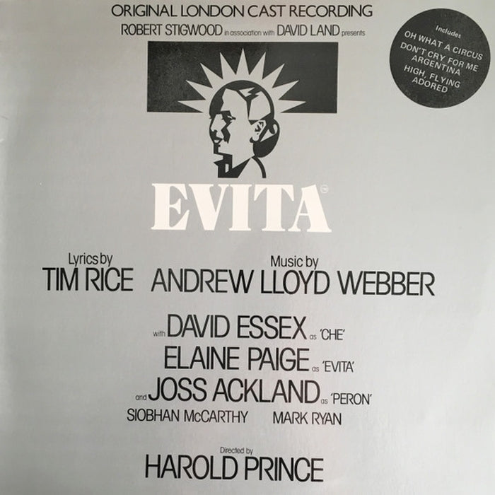 Andrew Lloyd Webber And Tim Rice – Evita (Original London Cast Recording) (VG+/VG+) - VINYL LP