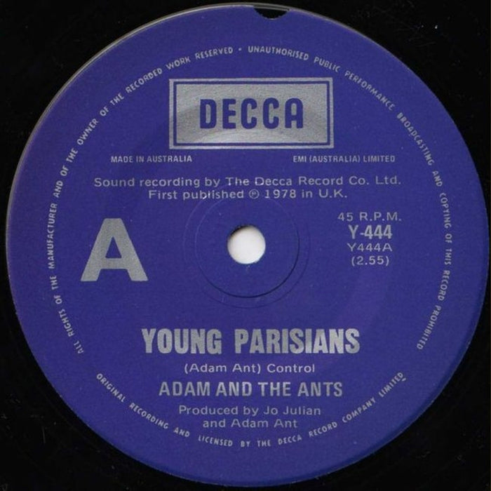 Adam And The Ants – Young Parisians (E/Generic) - VINYL LP