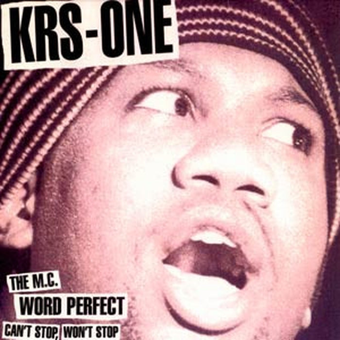 KRS-One – Can't Stop, Won't Stop / The MC / Word Perfect (VG+/VG+) - VINYL LP