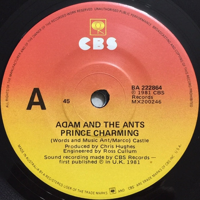 Adam And The Ants – Prince Charming (E/Generic) - VINYL LP