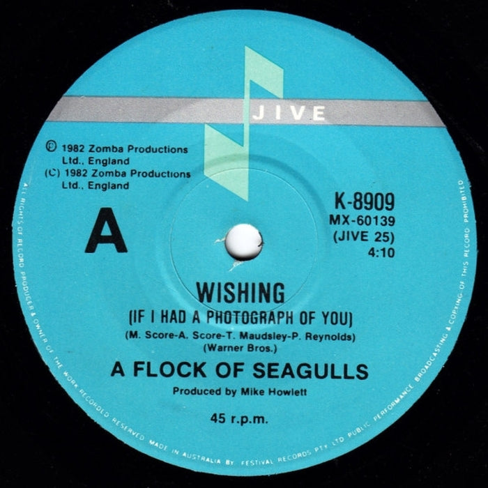 A Flock Of Seagulls – Wishing (If I Had A Photograph Of You) (E/Generic) - VINYL LP